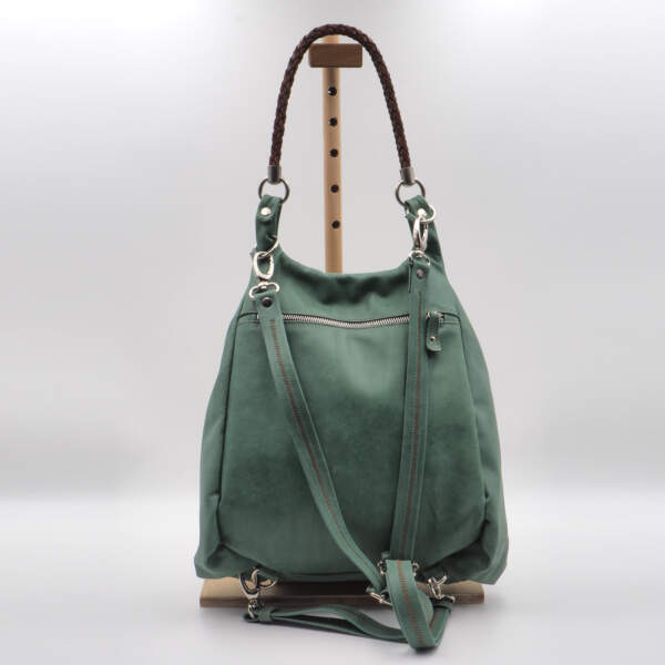 IRENA BACKPACK green leather