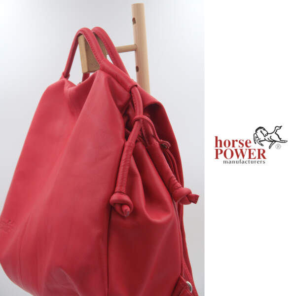 KATERINA BACKPACK red leather