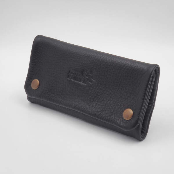 ROLLING TOBACCO CASE black leather