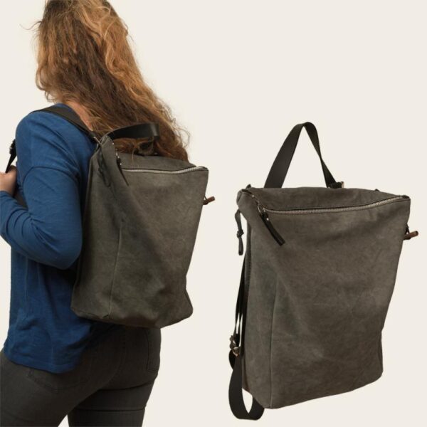 ANDREA BACKPACK grey canvas