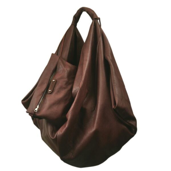 DIMITRA SHOULDER BAG brown leather