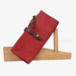 ILIOS WALLET pebbled red leather