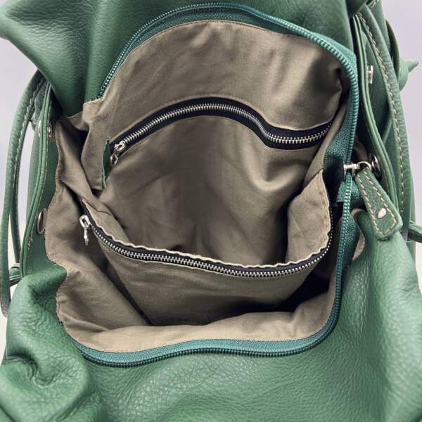 KATERINA BACKPACK leather forest green