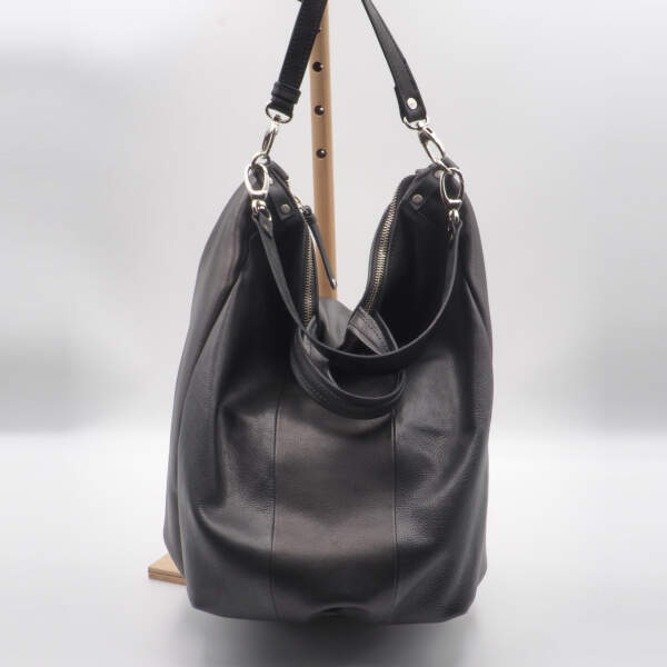 LETA SHOULDER BAG black leather