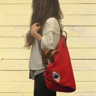 MATI MULTI BAG red canvas – leather