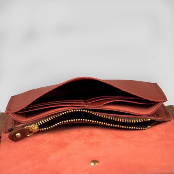 PATMOS WALLET red leather