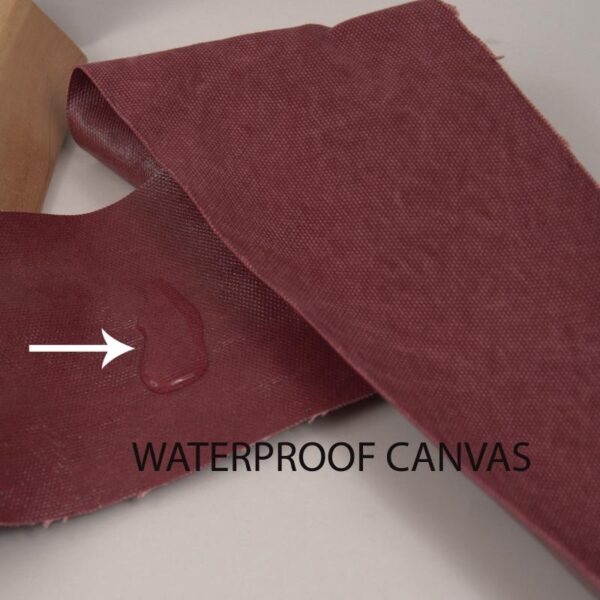 PELAGOS BACKPACK bordeaux waterproof canvas – leather