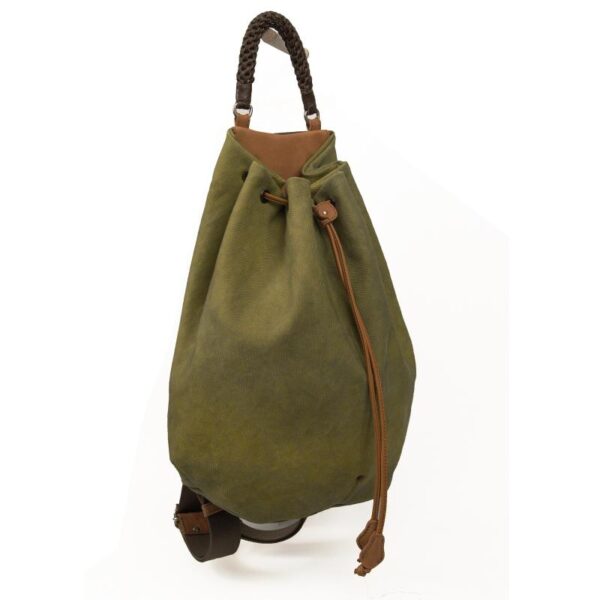PELAGOS BACKPACK light olive canvas – leather