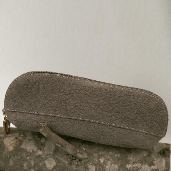 POTHOS GLASSES COSMETIC CASE grey leather