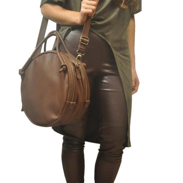 SELINI SHOULDER BAG brown leather