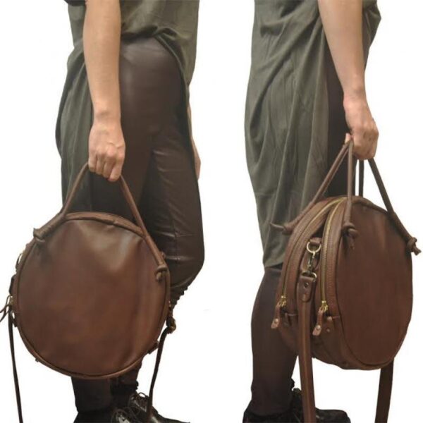 SELINI SHOULDER BAG brown leather