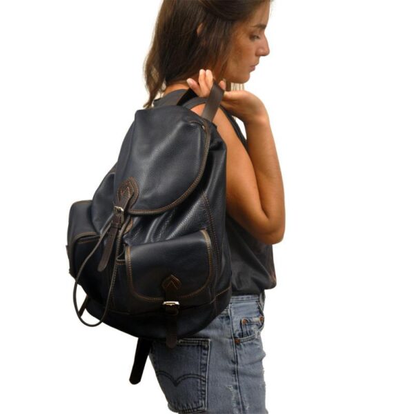 TANIA BACKPACK blue leather