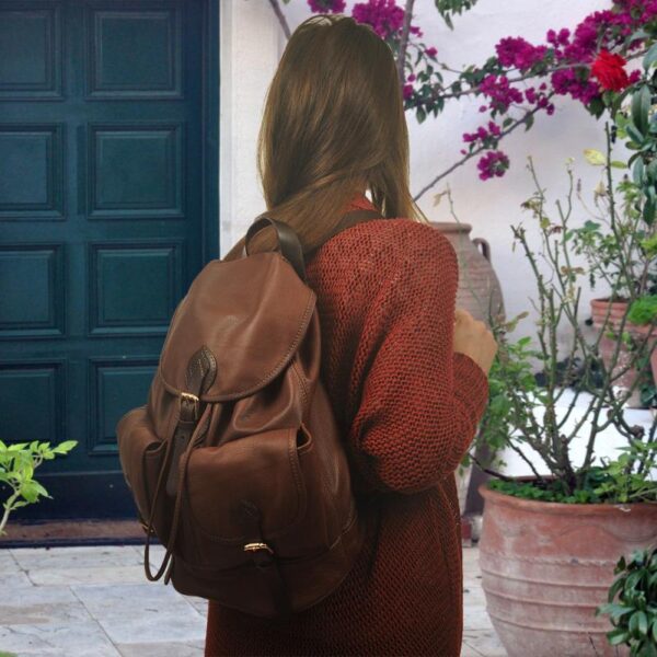 TANIA BACKPACK tabac leather