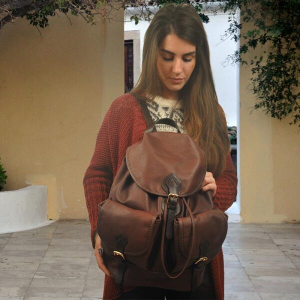 TANIA BACKPACK tabac leather